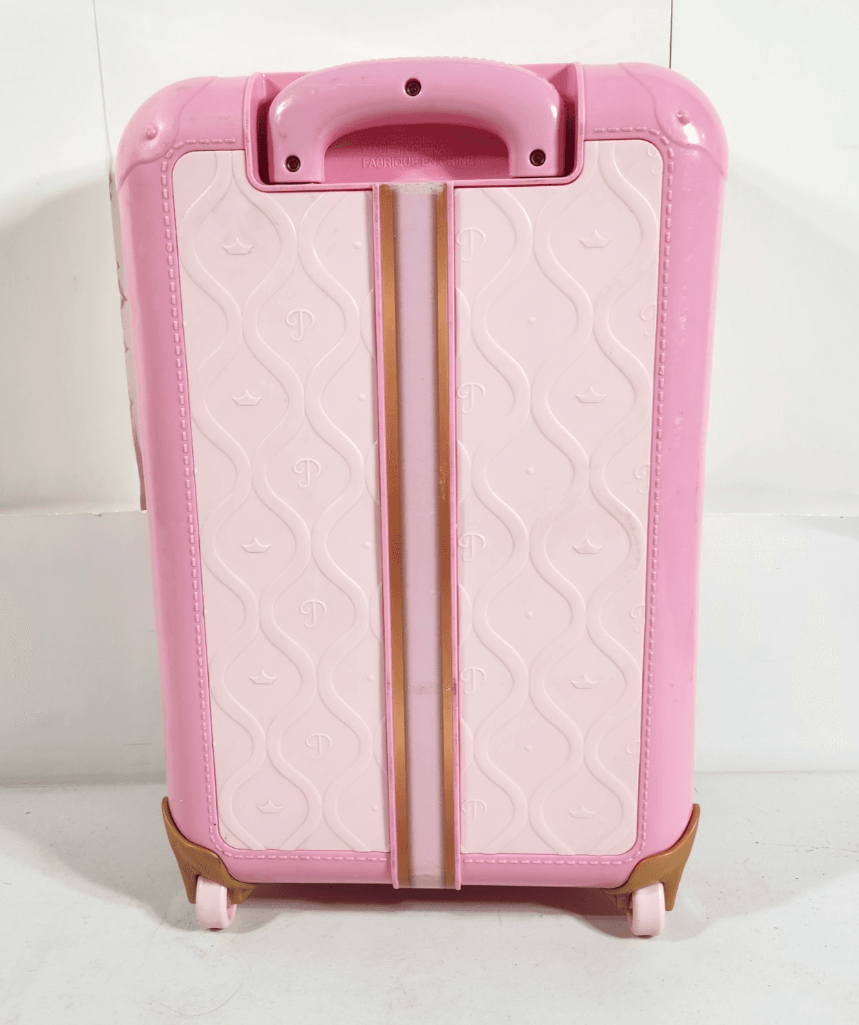Disney Princess Plastic Rolling Toy Suitcase Pink W/Extendable Handle - Thumbnail 6