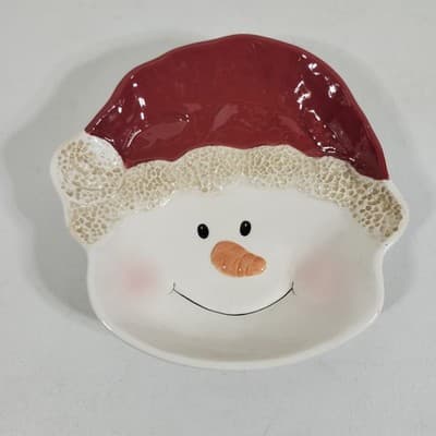 Vintage Home Interior & Gifts Snowman 3 Piece Serving Dishes Set - Thumbnail 12