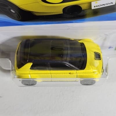 2026 Hot Wheels Custom 2020 Honda E Yellow Car 1/64 Toy Vehicle NEW - Thumbnail 3