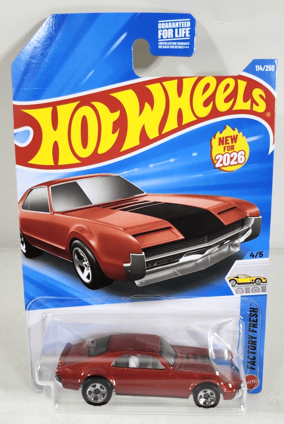2026 Hot Wheels Factory Fresh Custom '66 Toronado Red Car 1/64 Toy Vehicle NEW