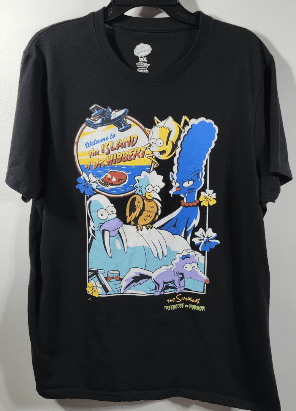 The Simpsons Island of Dr. Hibbert Tree House Horror Men's XL T-Shirt - Thumbnail 5
