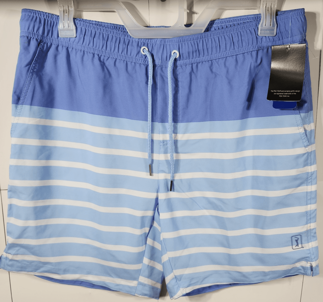 PGA Tour Shorts Size L Men’s Blue Swim Trunks Quick Dry NEW - Thumbnail 5