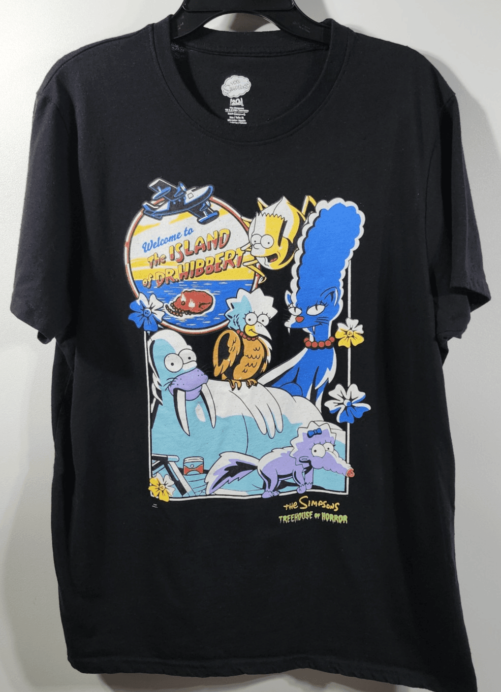 The Simpsons Island of Dr. Hibbert Tree House Horror Men's XL T-Shirt