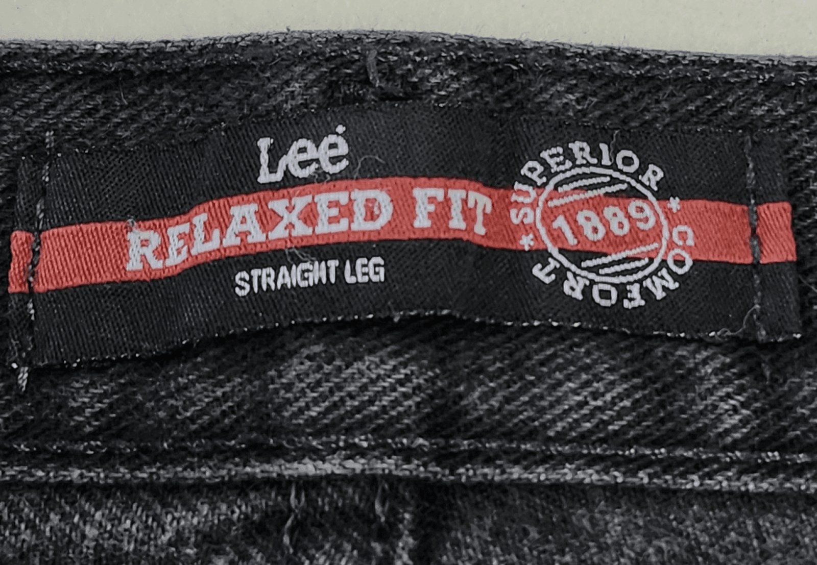 Vintage Lee Jeans Men Size 38x32 Relaxed Fit Straight Leg Black Denim Y2K - Thumbnail 7