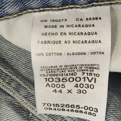 Wrangler Men's Regular Straight Fit Jeans Size 44 X 30 Blue Denim Pants Rugged - Thumbnail 7