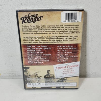 The Lone Ranger TV Classics DVD Clayton Moore Jay Silverheels 17 Episodes - Thumbnail 2