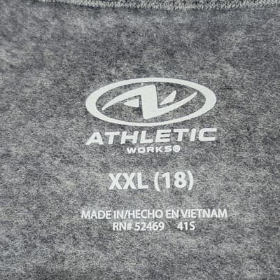 Boys Fleece Sweatshirt Size XXL 18 Gray Pullover Athletic Works NEW - Thumbnail 8
