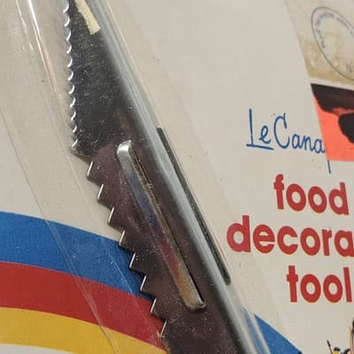 Food Decorator Kitchen Garnish Tool Stainless Steel Vintage - Thumbnail 4