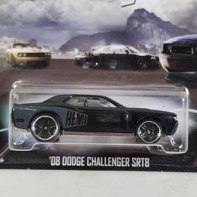 Hot Wheels Fast ＆ Furious Fast Five '08 Dodge Challenger SRT8 Black Car Toy NEW - Thumbnail 2