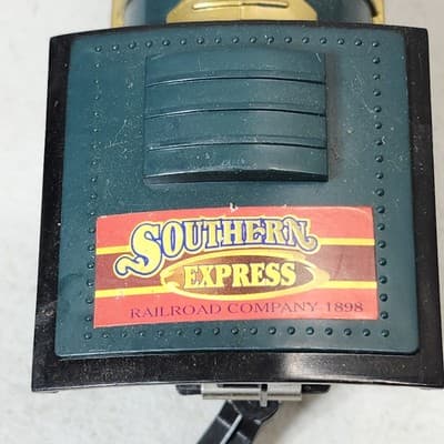 Vintage Southern Express Train SXR 1898 Locomotive Green - Thumbnail 9