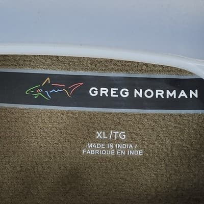 Greg Norman Sweater Mens Large Brown Button 1/4 Pullover Sweatshirt - Thumbnail 7