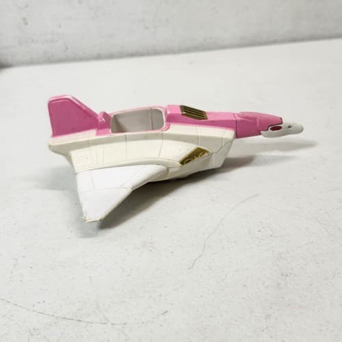 Vintage Mighty Morphin Power Rangers Pink Jet Vehicle And Blue Cat Kids Toy Lot - Thumbnail 4