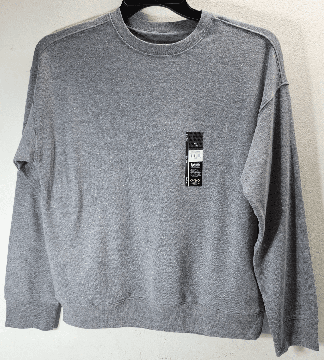Boys Fleece Sweatshirt Size XXL 18 Gray Pullover Athletic Works NEW - Thumbnail 5