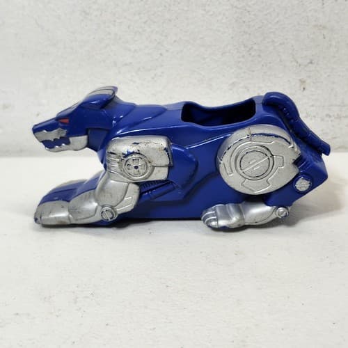 Vintage Mighty Morphin Power Rangers Pink Jet Vehicle And Blue Cat Kids Toy Lot - Thumbnail 7