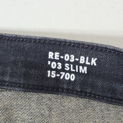 J.Crew ‘03 Slim Black Denim Jeans Mens Size 32 X 28 - Thumbnail 7
