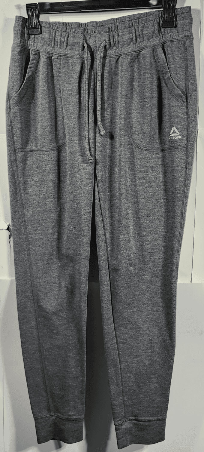 Reebok Women's Jogger Pants Elastic Waist Drawstring Size XS Gray - Thumbnail 5