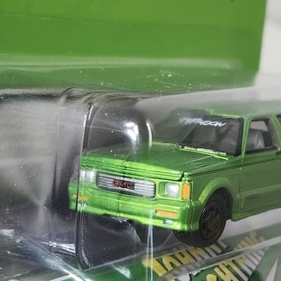 1/64 1992 GMC Typhoon Custom Green Johnny Lightning Collector Tin Toy Vehicle - Thumbnail 6