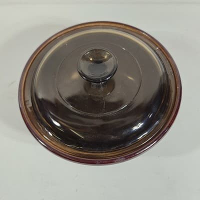 Marcrest Oven Proof Stoneware Bowl Casserole Dish W/ Corning Lid Retro Kitchen - Thumbnail 4