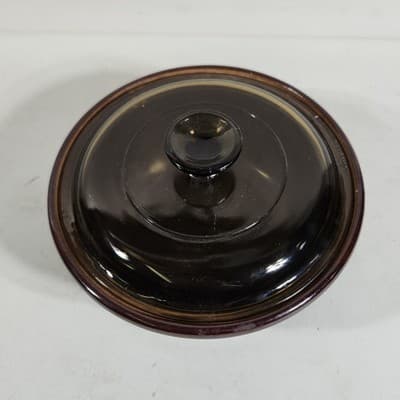 Marcrest Oven Proof Stoneware Bowl Casserole Dish W/ Corning Lid Retro Kitchen - Thumbnail 3