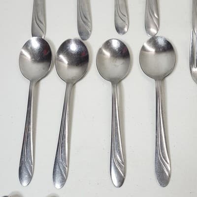 Pfaltzgraff Frosted Satin Flatware Kitchen Utensils 27 Piece Bundle Lot - Thumbnail 6