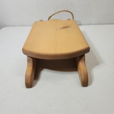 Vintage Handmade Wooden Sleigh Sled Holiday Home Decor 18" - Thumbnail 7