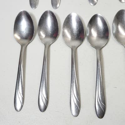 Pfaltzgraff Frosted Satin Flatware Kitchen Utensils 27 Piece Bundle Lot - Thumbnail 3