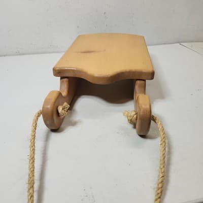 Vintage Handmade Wooden Sleigh Sled Holiday Home Decor 18" - Thumbnail 4