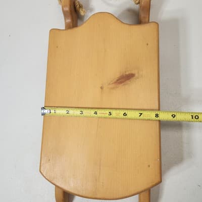 Vintage Handmade Wooden Sleigh Sled Holiday Home Decor 18" - Thumbnail 8