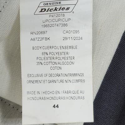Men's Dickies Relaxed Fit Shorts Size 44 Black Work With Pockets NEW - Thumbnail 7