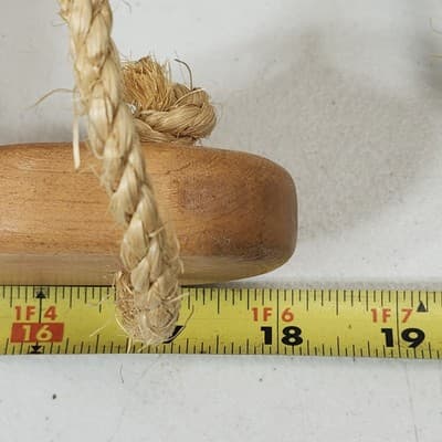 Vintage Handmade Wooden Sleigh Sled Holiday Home Decor 18" - Thumbnail 9