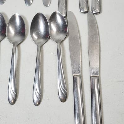 Pfaltzgraff Frosted Satin Flatware Kitchen Utensils 27 Piece Bundle Lot - Thumbnail 4