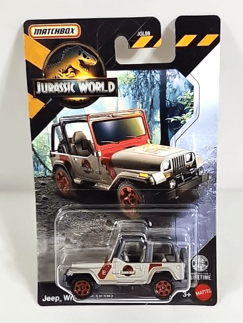 Matchbox Jurassic World Jeep Wrangler #18 Car 1/64 Toy Vehicle NEW - Thumbnail 6