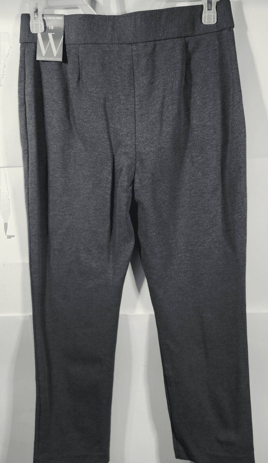 Worthington Women’s Size 10 Pants Ultra Stretch Gray Zip Pockets NEW - Thumbnail 4