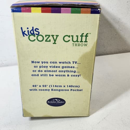 Kids Cozy Cuff Throw Blanket Super Plush 45in x 55in Soft & Cozy - Thumbnail 5
