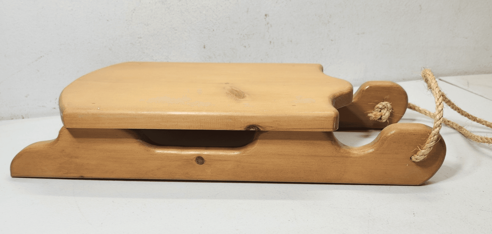 Vintage Handmade Wooden Sleigh Sled Holiday Home Decor 18" - Thumbnail 6
