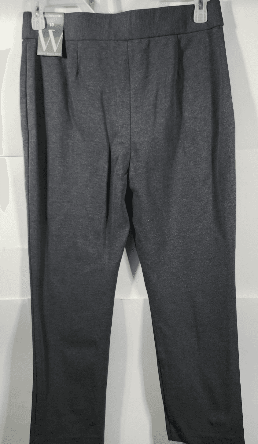 Worthington Women’s Size 10 Pants Ultra Stretch Gray Zip Pockets NEW - Thumbnail 6