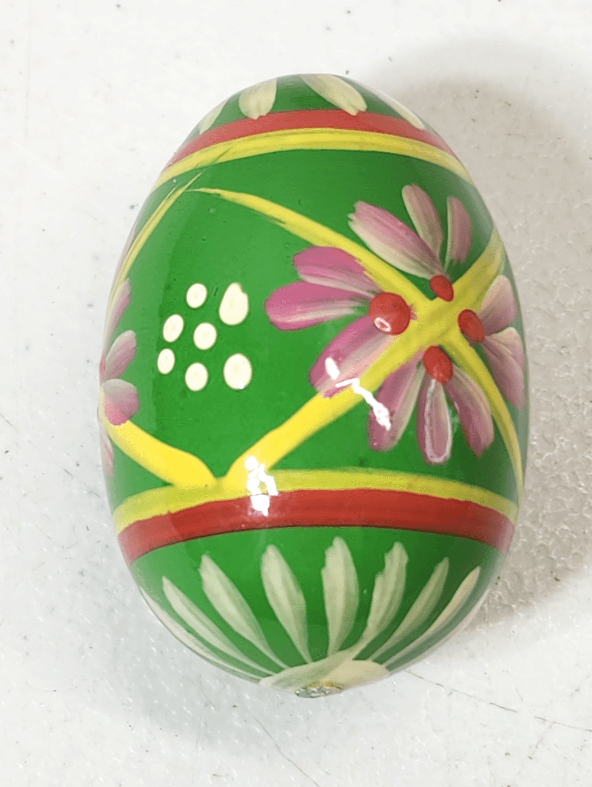 Vintage Decorative Easter Egg Hand Painted - Thumbnail 2