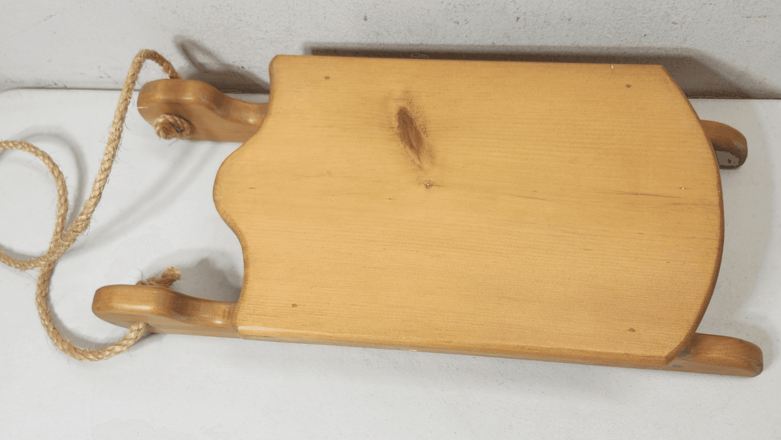 Vintage Handmade Wooden Sleigh Sled Holiday Home Decor 18" - Thumbnail 2