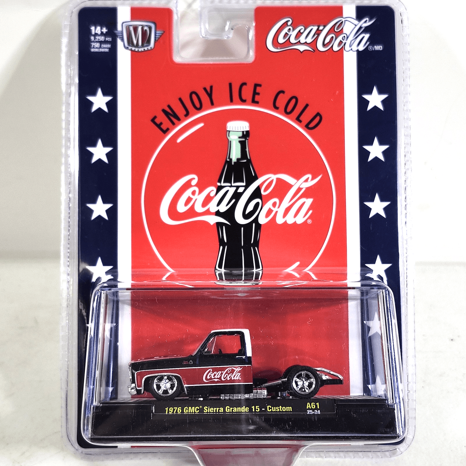 M2 Machines Coca-Cola 1976 GMC Sierra Grande 15 Custom Truck 1/64 Toy Vehicle - Thumbnail 8