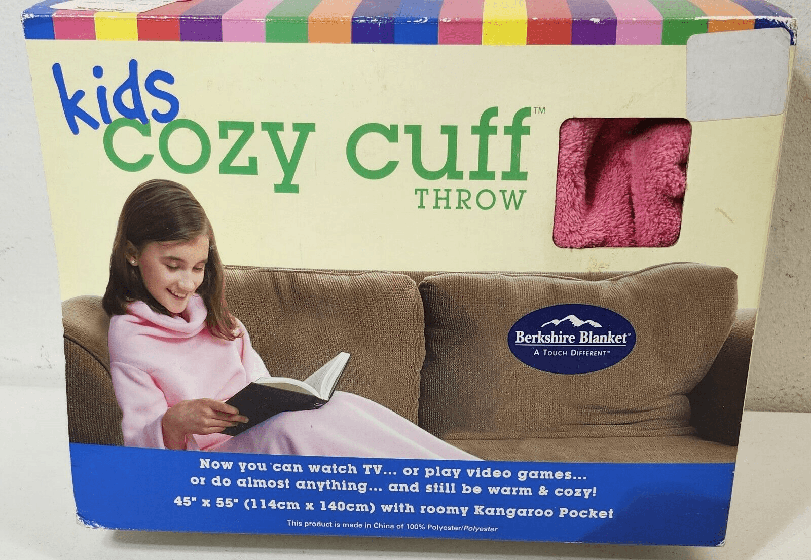 Kids Cozy Cuff Throw Blanket Super Plush 45in x 55in Soft & Cozy - Thumbnail 2