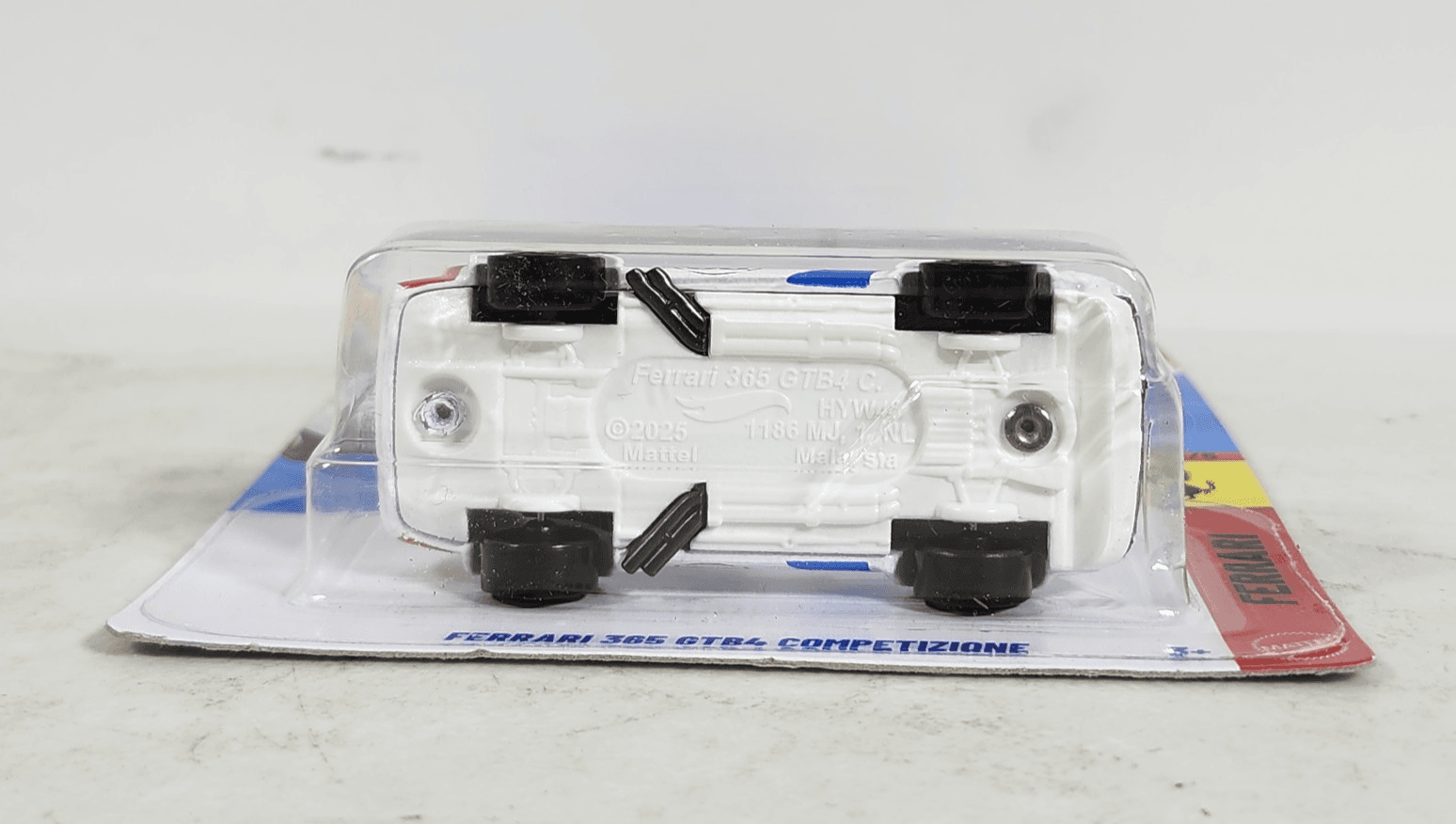 2026 Hot Wheels Ferrari 365 GTB4 Competizione White Car 1/64 Toy Vehicle NEW - Thumbnail 4