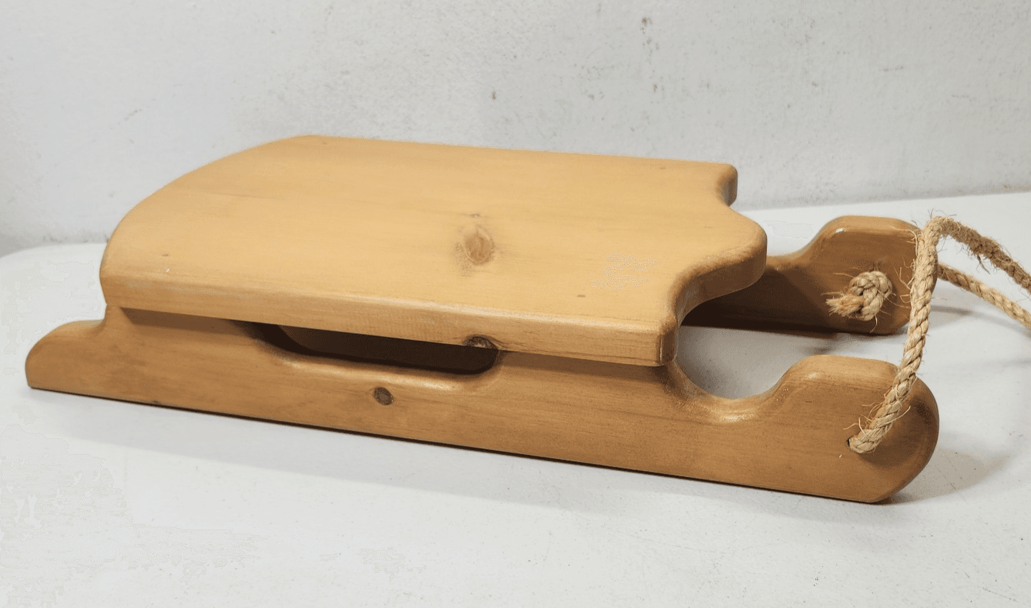 Vintage Handmade Wooden Sleigh Sled Holiday Home Decor 18" - Thumbnail 5