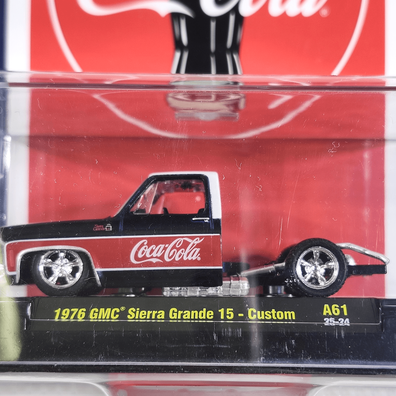 M2 Machines Coca-Cola 1976 GMC Sierra Grande 15 Custom Truck 1/64 Toy Vehicle - Thumbnail 2