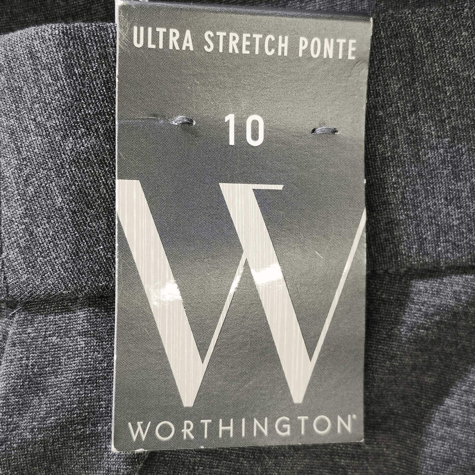 Worthington Women’s Size 10 Pants Ultra Stretch Gray Zip Pockets NEW - Thumbnail 8
