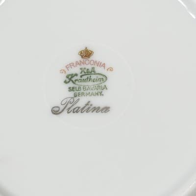 4 Franconia Krautheim Selb Bavaria Platina Plates 6" Platinum Rim - Thumbnail 3