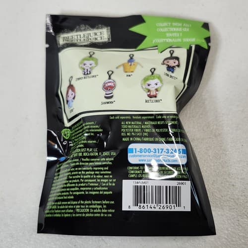 Beetlejuice Clip-On Plush Mystery Blind Pack Kids Toy Sealed NEW - Thumbnail 3