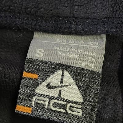 Size Small Men's Nike ACG Fleece Pants Gray - Thumbnail 8