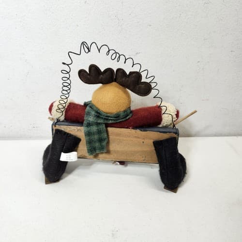 Vintage Christmas Reindeer Deer Figurine Happy Holiday Home Decor - Thumbnail 8