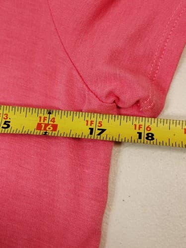 Dee Elly Womens Tshirt Size Small Short Sleeve Top Pink Made In USA NEW - Thumbnail 2