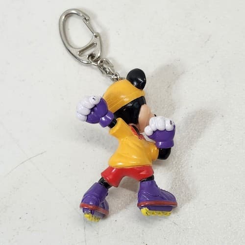 Disney Mickey Mouse Roller Blading Keychain Key Holder - Thumbnail 3